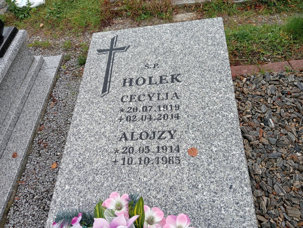 Grób Cecylia Holek